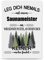 PR Print Royal Berufe Blech-Schild - Leg Dich Niemals mit einem Saunameister an - Lustiges Geschenk Büro, Job, Arbeit, Kollegen, Freunde, Metall-Poster - Querformat A6