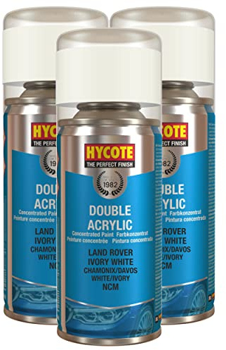 Hycote Land Rover Ivory/Chamonix Davos White 150ml (Pack of 3)