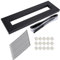 Effektpedalboard, Gitarren Effektpedal Board Legierung Metall Effekt Pedal Klettverschluss Configuration Tape Clamp Pedalkabel Guitar Effect Paste Gitarreneffektpedal Musikinstrumente Zubehör
