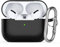 Watruer Funda para AirPods Pro 2, Funda de Piel de Silicona Suave Que Absorbe los Golpes con Llavero para el Nuevo Apple Airpods Pro 2nd Gen Case 2022 [LED Frontal Visible] - Negro