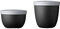 Mepal - Snackpot Duo Pack Ellipse - Praktischer Behälter zur Aufbewahrung & für Transport von Lebensmittel - Tiefkühltauglich - Spülmachinenfest - Old Nordic Black