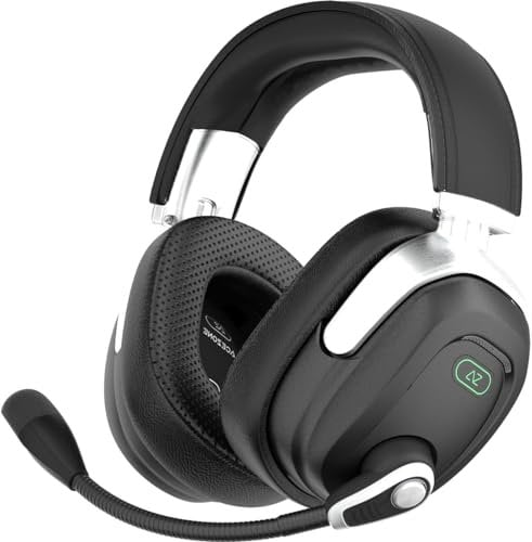 AceZone A-Rise – Pro Esports ANC-Gaming-Headset – geräuschunterdrückendes Flip-to-Mute-Mikrofon – handgefertigt – austauschbare Ohrpolster – Mobile App, PC, PS4, PS5, Xbox, Switch, Steam Deck, Mobil