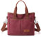 Kleine Damen-Umhängetasche, aus Segeltuch, lässig, mehrere Taschen, Umhängetasche, Alltagshandtaschen, Fuchsia, Small