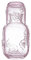 Sizikato Caraffa per acqua notturna da comodino in vetro rosa goffrato rosa con bicchiere da 425,2 g.