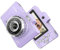 Andoer Fotocamera, 1080P 48MP Fotocamera Digitale Compatta Ricaricabile 2,8 Pollici Fotocamera Digitale con Zoom 8X Fotocamera Digitale Compatta per Principianti, Bambino, Adulto(viola)