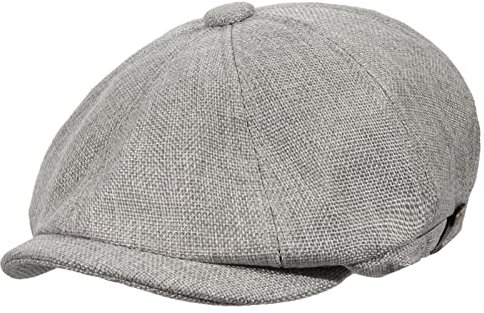 HAPPYPOP Schirmmütze Herren Schiebermütze Schwarz Driving Cabbie Jagd Flatcap Newsboy Cap