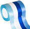 Fyshird Geschenkband Blau 25mm*22m Satinband Schleifenband Polyester Bänder zum Basteln Dekoband für Geschenkverpackung DIY Hochzeit Deko Geburtstag Luftballons