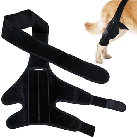 Tewzafiya Knieschutz für Hunde, Beinschutz für Hunde, verstellbares Hinterbein für Hunde, bequeme Knieschoner für mittelgroße Hunde, universeller Schutz für die Beine