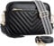 Bagsure Umhängetasche Damen – Crossbody Bags für Frauen mit 2 Verstellbaren, Abnehmbaren Breiten Gurten, Leichte Damen Schultertasche aus Leder, Gestepptes Design
