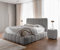 FURNISTAR Polsterbett Chloe mit Bettkasten, Bett 200x200, Doppelbett mit Stauraum und Lattenrost, Boxspringbett-Optik, ohne Matratze, Schlafzimmer - Grau