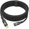 Cable extension USB 5,con alargador thunderbolt 5 largo 2M, de carga de 240 W,cable de datos de 80 Gbps,16K/8K,USB C extender,Compatible con Thunderbolt 4/3,hub,dock,Laptops,Monitores y Smartphones.