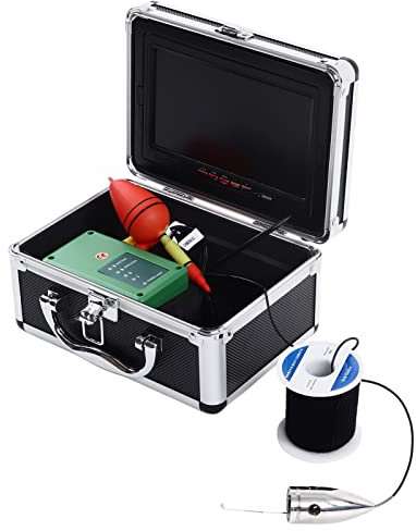 Plyisty Tragbare U -Boot -Fischereikamera, Aluminiumlegierung + LED Plastikmonitor Auflösung von Fischfinder 1000TVL Zur Visualisierung (EU-Stecker)