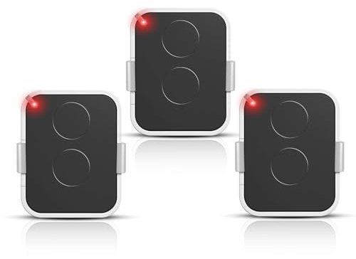 3 Pezzi Telecomando Cancello 2 Canali 433,92 MHz Rolling Code - Sostituzione per ON1E, ON2E, ON4E - Compatibile Motorizzazioni Portale e Garage - Portata 200 m - Formato portachiavi compatto e robusto
