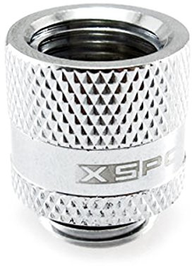 XSPC G1/4 inch Male to Female Adjustable Adapter - chrome