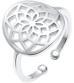Elli Ring Damen Traumfänger Boho in 925 Sterling Silber