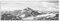 Leinwandfoto als Panorama SCHWARZ/WEISS 150x50cm Alpen Gebirge Berggipfel Schnee