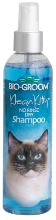 Bio-Groom Klean Kitty - Katzenshampoo ohne Ausspülen - Wasserfrei - Reinigt und Pflegt - Milde, pH-balancierte Formel - Frei von Parabenen - 236 ml