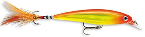 Rapala - X-Rap Angelköder - Angelzubehör mit 3D-Profil - Süßwasser Spinnköder - Schwanzfedern für zusätzliche Reize - Lauftiefe 0.9-1.5m - Fischköder 8cm, 7g - Hergestellt in Estland - Hot Head