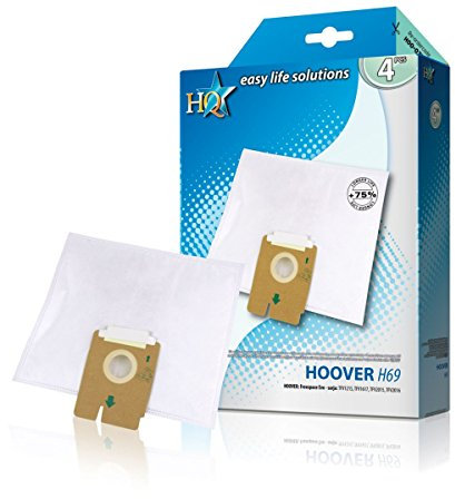 4 sacs aspirateur pour H69 Hoover Freespace Evo - sarja: TFV1215, TFV1617