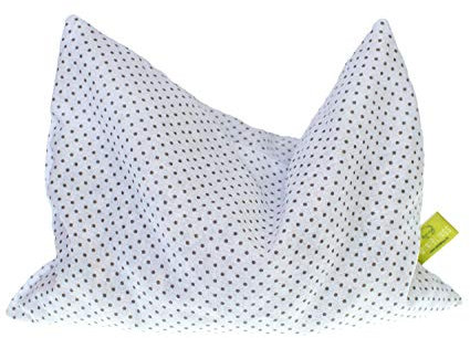 Miniblings Kräuterkissen Schlafkissen Erkältung 23x18cm weiß sz Punkte Polka