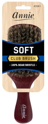 soft club 100% pure BOAR BRISTLE WAVE HAIR BRUSH durag MAN