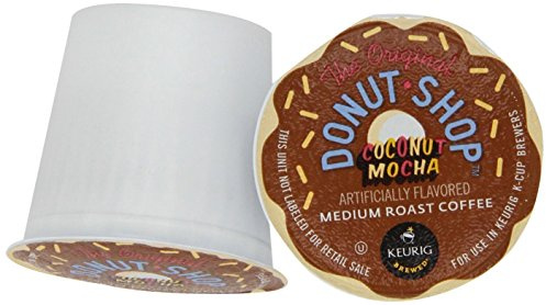 The Original Donut Shop Coconut Mocha, Single-Serve Keurig K-Cup Pods, Flavored Medium Roast Coffee, 24 Count