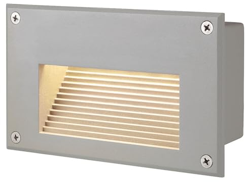 Wandleuchte BRICK LED DOWNUNDER silbergrau LED warmweiß EEK: A+