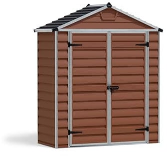 Palram Canopia SkyLight Shed 6x3 Durable Storage Amber