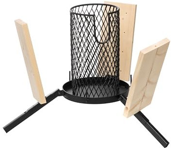 Flammlachs Grill | Feuerkorb | 3X Flammlachsbretter + 20x Holzstifte | Finnland