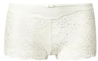 CALIDA Damen Panty Sensual Secrets, alabaster crème Unterhose aus Baumwolle, Viskose und Elastan, mit klassischem Schnitt, Größe: 32/34