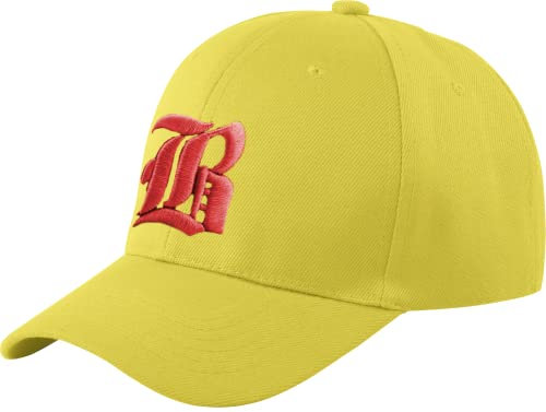 Morefaz Unisex Jungen Mädchen Mütze Baseball Cap Hut Kinder Kappe 3D Gothic B TM (B Yellow red)