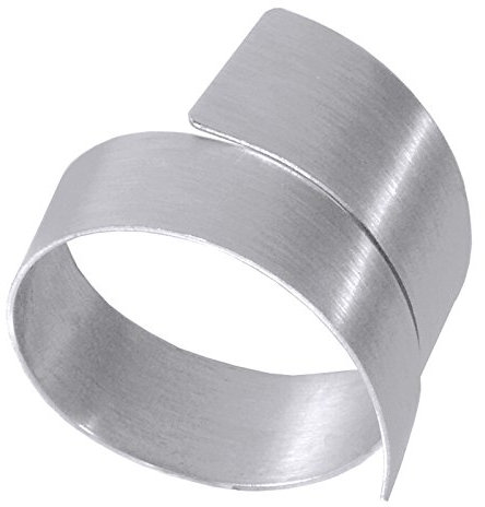 Serviettenring aus Edelstahl, matt poliert - Ø 3,5 cm, Breite 3 cm - Hochwertiger Tischdekoration - ERK