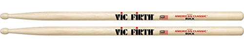Vic FIrth - Baquetas de la serie American Classic® ROCK - Madera de nogal American - Punta de Madera