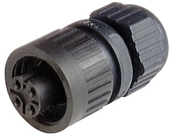 Hirschmann 3 LD 934 125-100-1 Rundstecker Kupplung, gerade Serie (Rundsteckverbinder): CA Gesamtpolzahl:, Schwarz