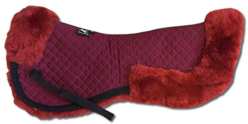 Engel Reitsport | SAKIS2 | Sattelkissen mit echtem Merino Lammfell | mit Fellrand vorne und hinten |
