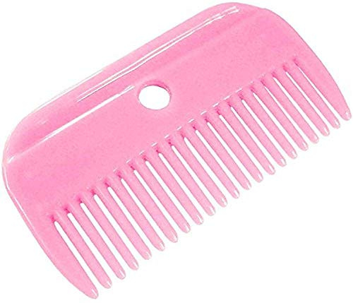 Lincoln Plastic Mane Comb - Horse & Pony Grooming - Pink