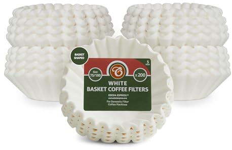 1000 x 1¾ Pint / 4 to 10 Cup Basket Coffee Filter Papers by EDESIA ESPRESS