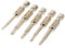 5pcs/Set Tête Magnétique Triangle Embouts de Vissage Acier 1/4 Hex Tige 50mm