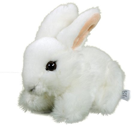 Teddys Rothenburg Kuscheltier Hase Hoppel liegend weiß 18cm Plüschtier Plüschhase
