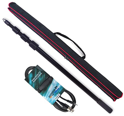 keepdrum mpb03 Boompole 3 m ton Angel + Mc-008 X J 3 m Câble Micro XLR – 3,5 mm jack