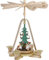 Richard Glässer Seiffen Weihnachtspyramide Engel, 28 cm hoch, natur, original Erzgebirge