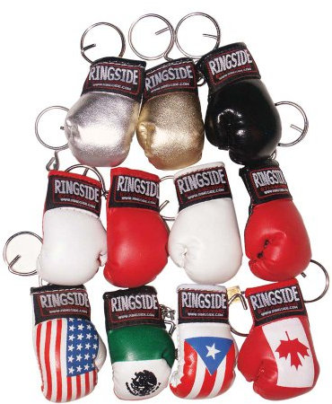 Ringside Herren-Schlüsselanhänger, Weiß, Mini US