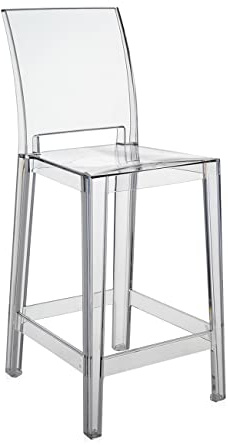 Kartell One More Please Hocker, Bambus, Crystal, 48 x 100 x 37.5 cm