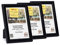 3-B Bilderrahmen GERA - 3-Pack - Schwarz - 9x13 cm - Holzrahmen, Fotorahmen, Portraitrahmen mit Acrylglas