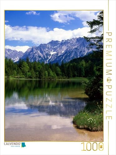 CALVENDO Puzzle Ferchensee am Karwendelgebirge | 1000 Teile Lege-Größe 48 x 64 cm Foto-Puzzle für glückliche Stunden