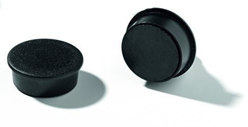 Durable Magnete, 15 mm, 75p, schwarz, 8 Stück, für Pinnwand, Kühlschrank & Co., 470101