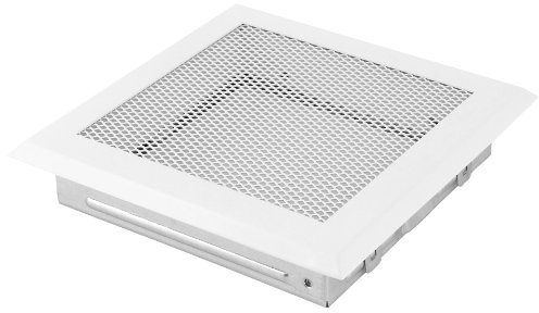 Lüftungsgitter 16x16cm weiß Warmluftgitter Kaltluftgitter Kamingitter Ziergitter Luftgitter