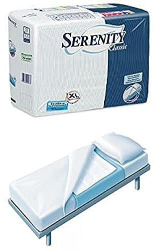 Serenity - Panno assorbente notturno per il letto, 60 x 90 x 30 cm, rif. 37642