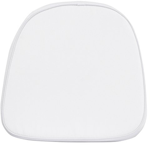 Flash Furniture August Kids Soft White Fabric Chiavari Chair Cushion