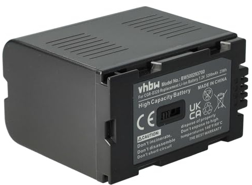 vhbw Akku Ersatz für Hitachi DZ-BP16, DZ-BP28 für Videokamera Camcorder (3200 mAh, 7,2 V, Li-Ion)